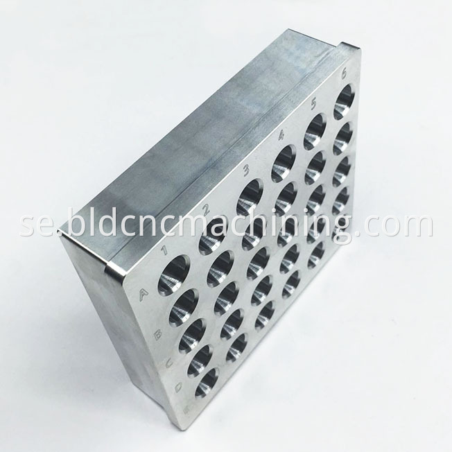 machined aluminum centrifuge tube heating module